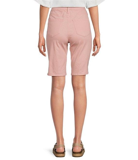 Code Bleu Chelsea Stretch Denim High Rise Bermuda Shorts Product Image