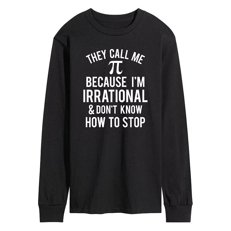 Men's Call Me Pi Long Sleeve Tee,  Product Image