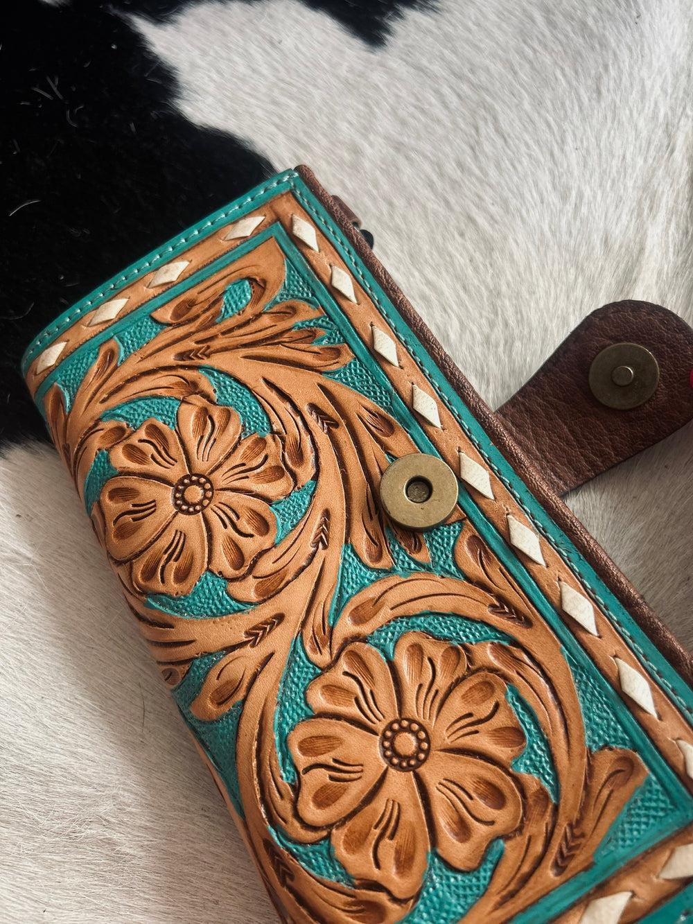 American Darling Boho Turquoise Wallet Crossbody Product Image