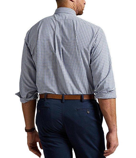 Polo Ralph Lauren Big & Tall Checked Classic Fit Performance Stretch Oxford Long Sleeve Woven Shirt Product Image