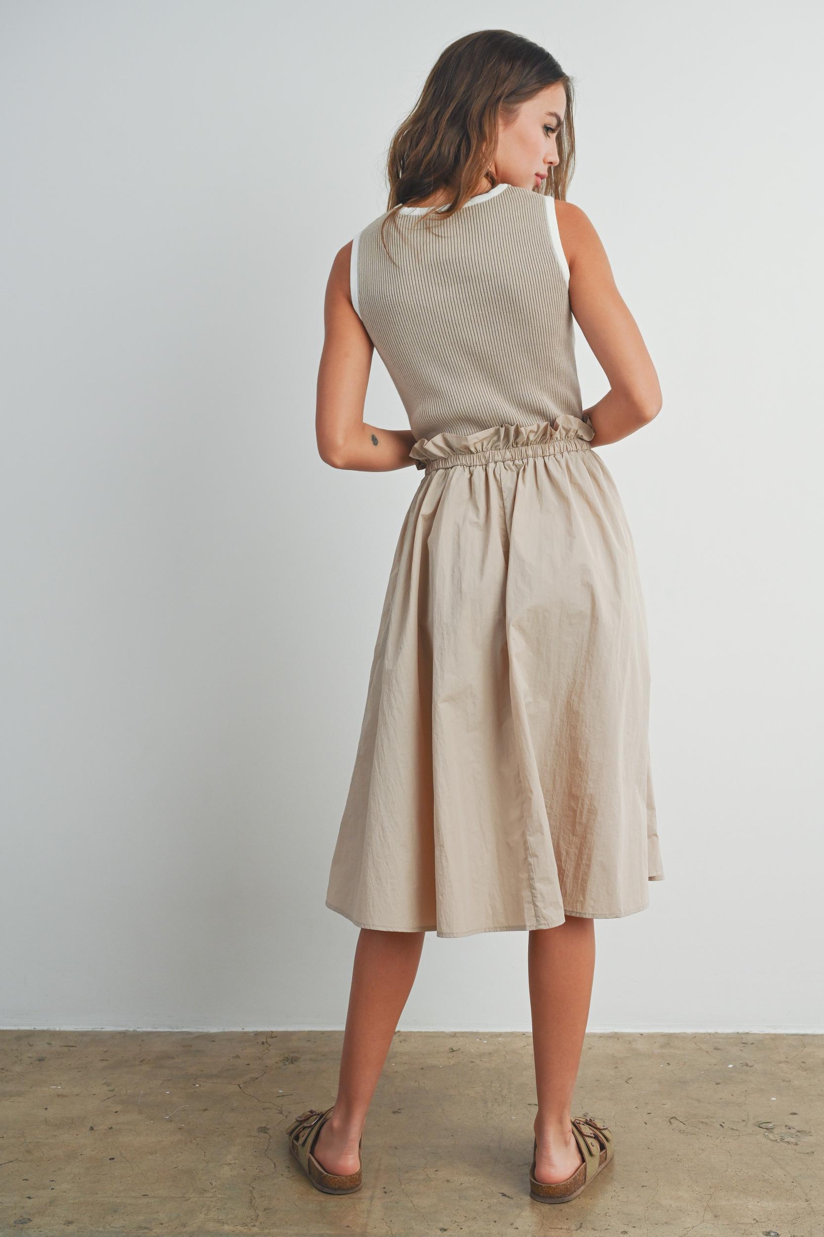 Contrast Tank Twofer Dress Product Image