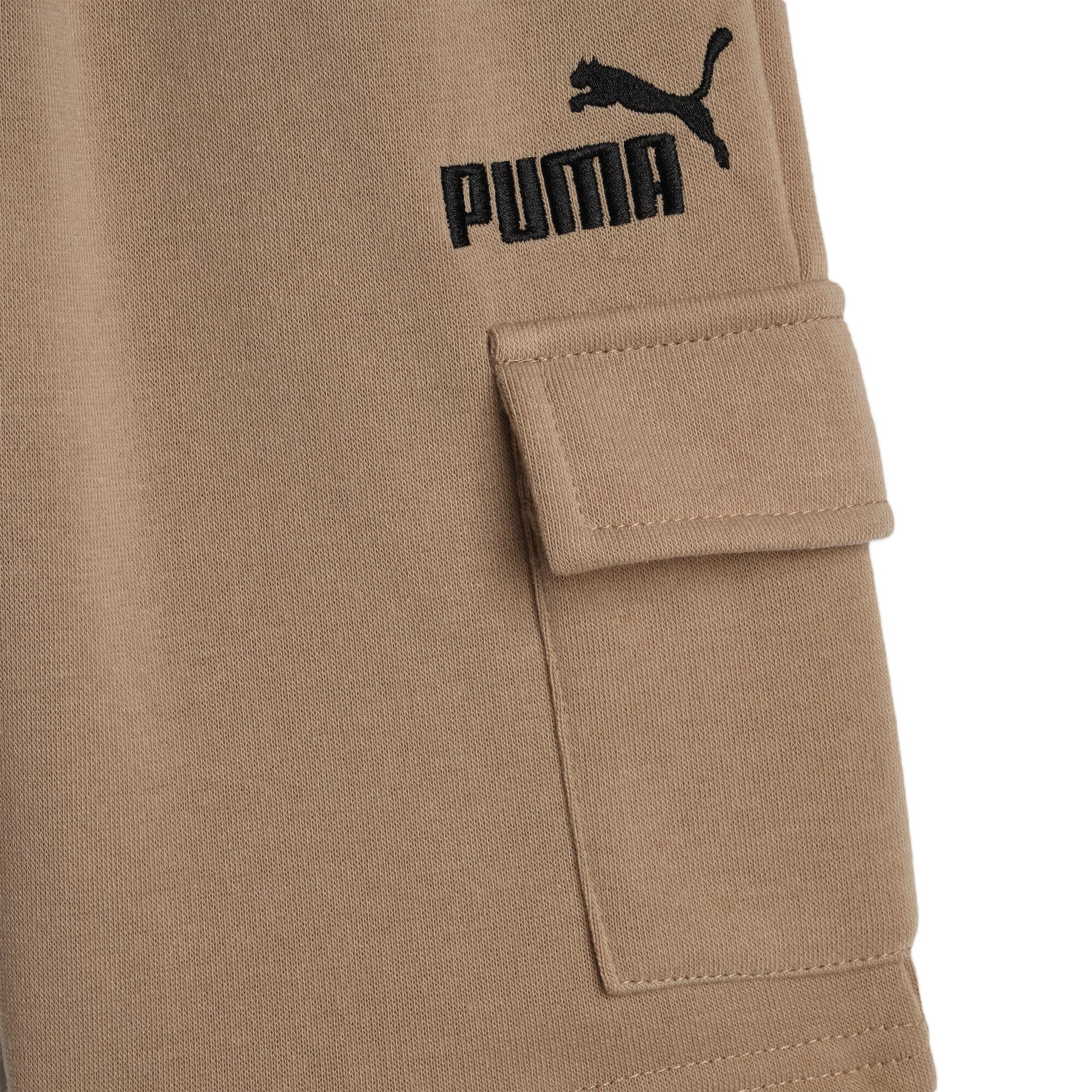 PUMA Basic Essentials Little Kids' Fleece Cargo Shorts Product Image