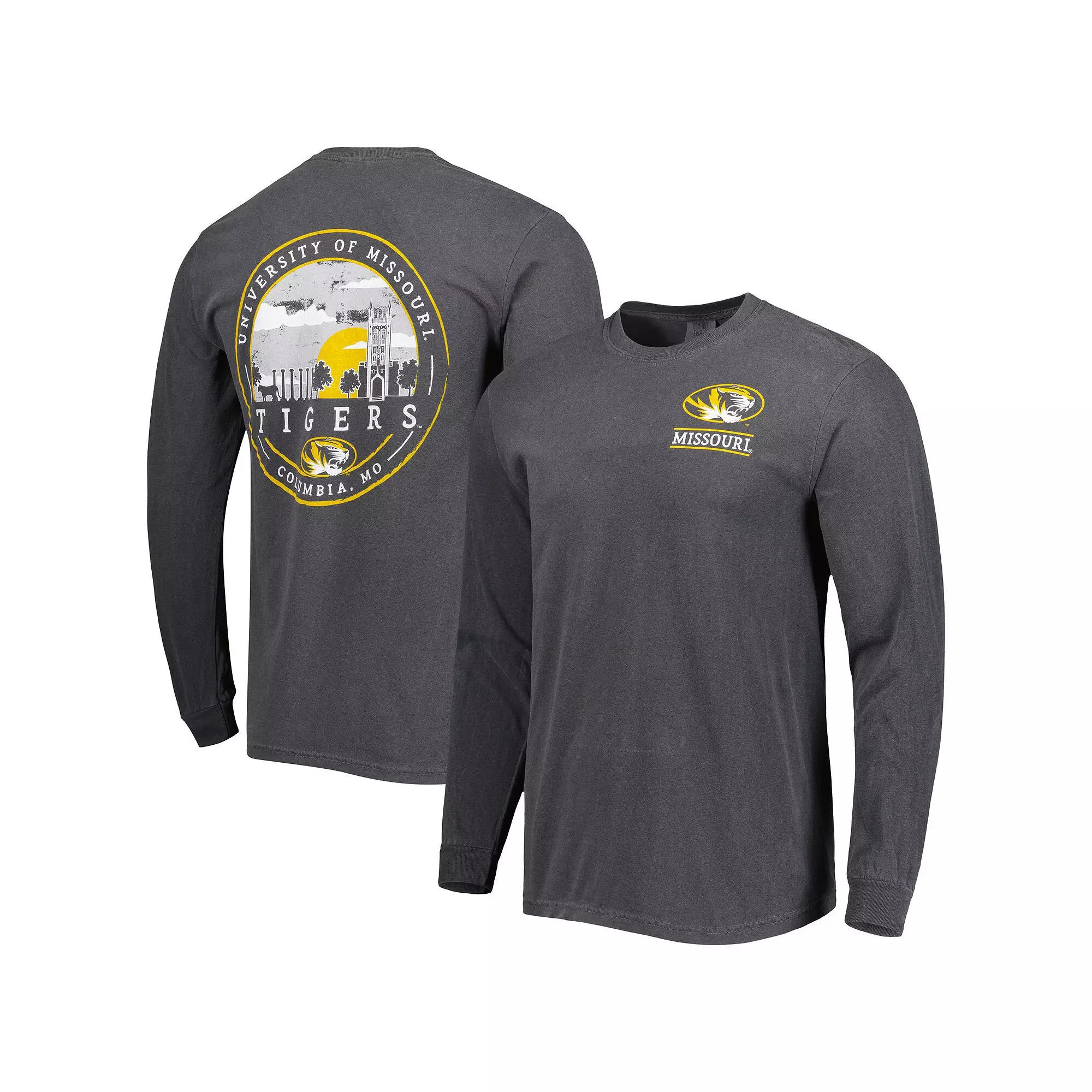 Men's Black Missouri Tigers Circle Campus Scene Long Sleeve T-Shirt, Size: Large Product Image