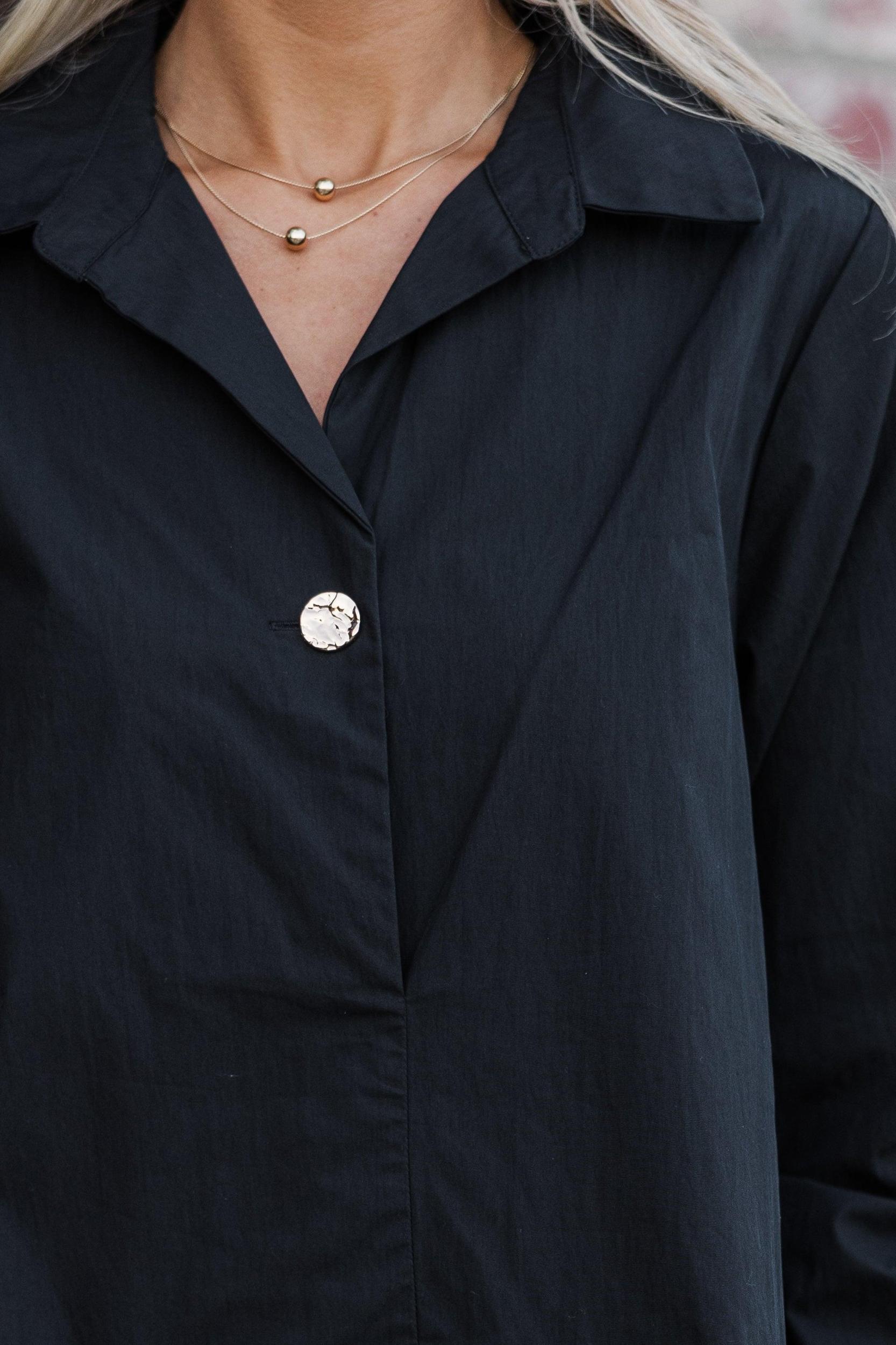 Magic Moment Black Drop Waist Dress Female Product Image