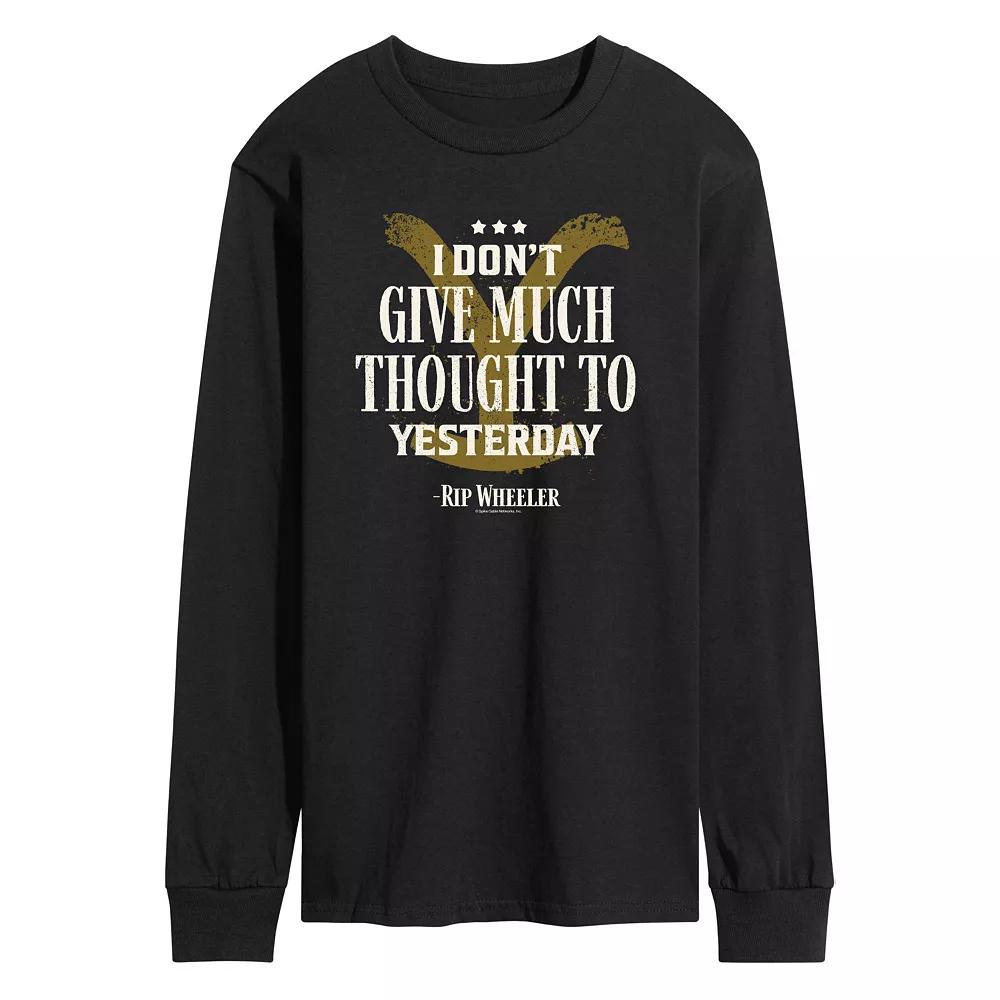 Men's Yellowstone Don't Give Much Thought Long Sleeve Graphic Tee,  Product Image