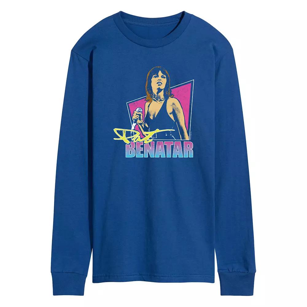 Men's Pat Benatar Long Sleeve Graphic Tee,  Product Image