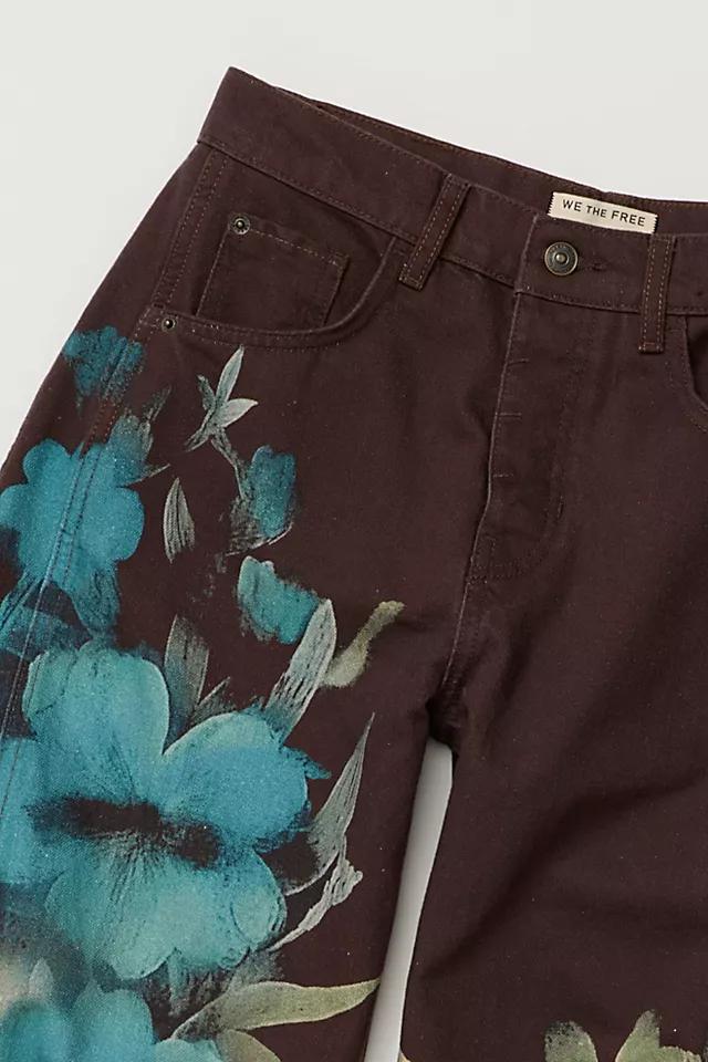 We The Free Good Luck Printed Barrel Jeans Product Image