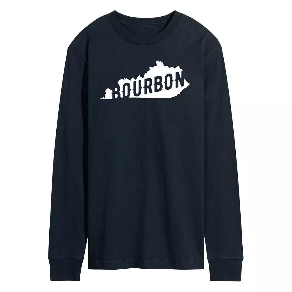 Men's Kentucky Bourbon Long Sleeve Graphic Tee,  Product Image