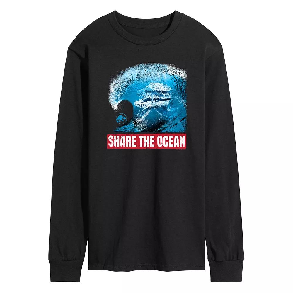 Men's Jurassic World Share The Ocean Long Sleeve,  Product Image
