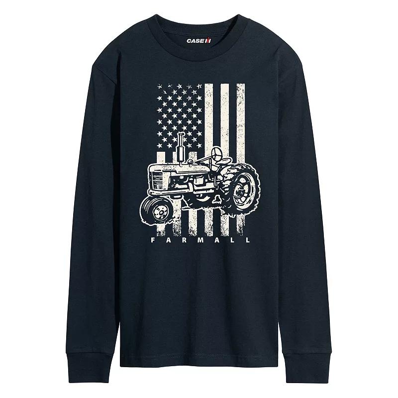 Men's Case IH American Flag Long Sleeve Graphic Tee,  Product Image