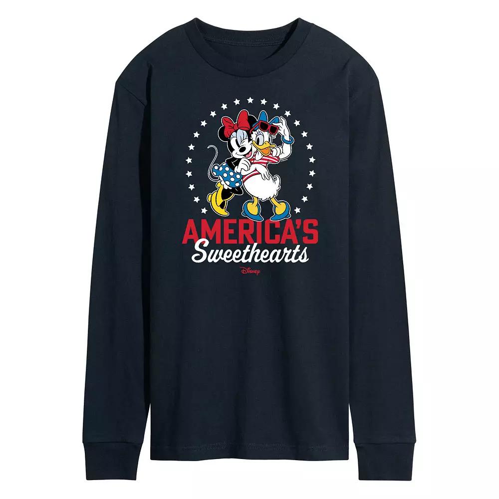 Disney's Men's Americas Sweethearts Long Sleeve Graphic Tee,  Product Image