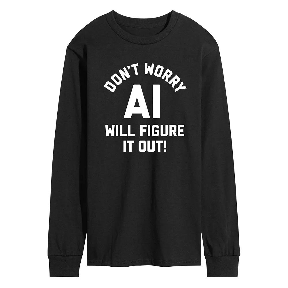 Men's AI Will Figure It Out Long Sleeve Graphic Tee Graphic Tee,  Product Image