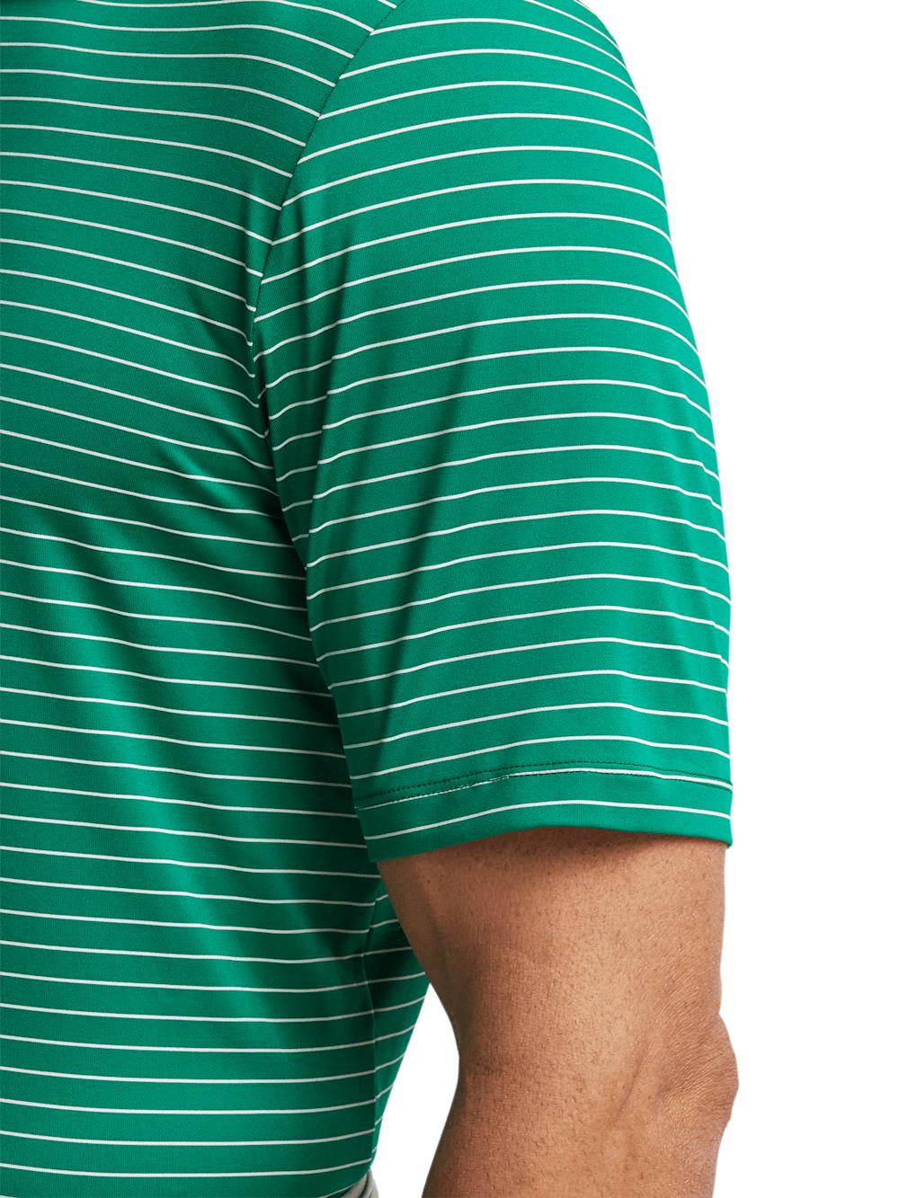 Performance Blend Three Button Polo - Green Product Image