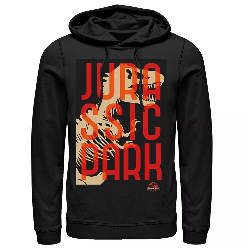 Men's Jurassic Park Split Typography T-Rex Bones Hoodie,  Product Image