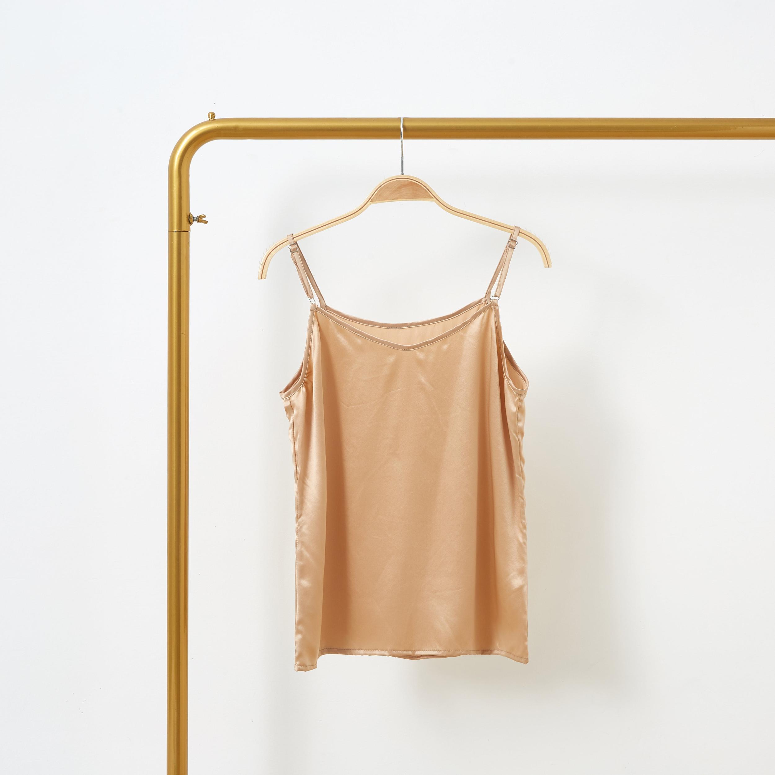 Champagne Pure Mulberry Silk Camisole | Relaxed Fit | 19 Momme | Soar Collection Product Image