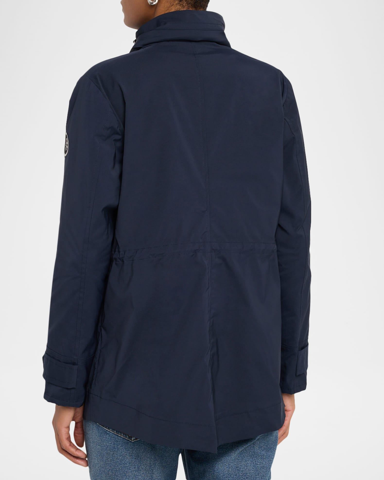 Lightweight Jacket With Concealed Hood Product Image