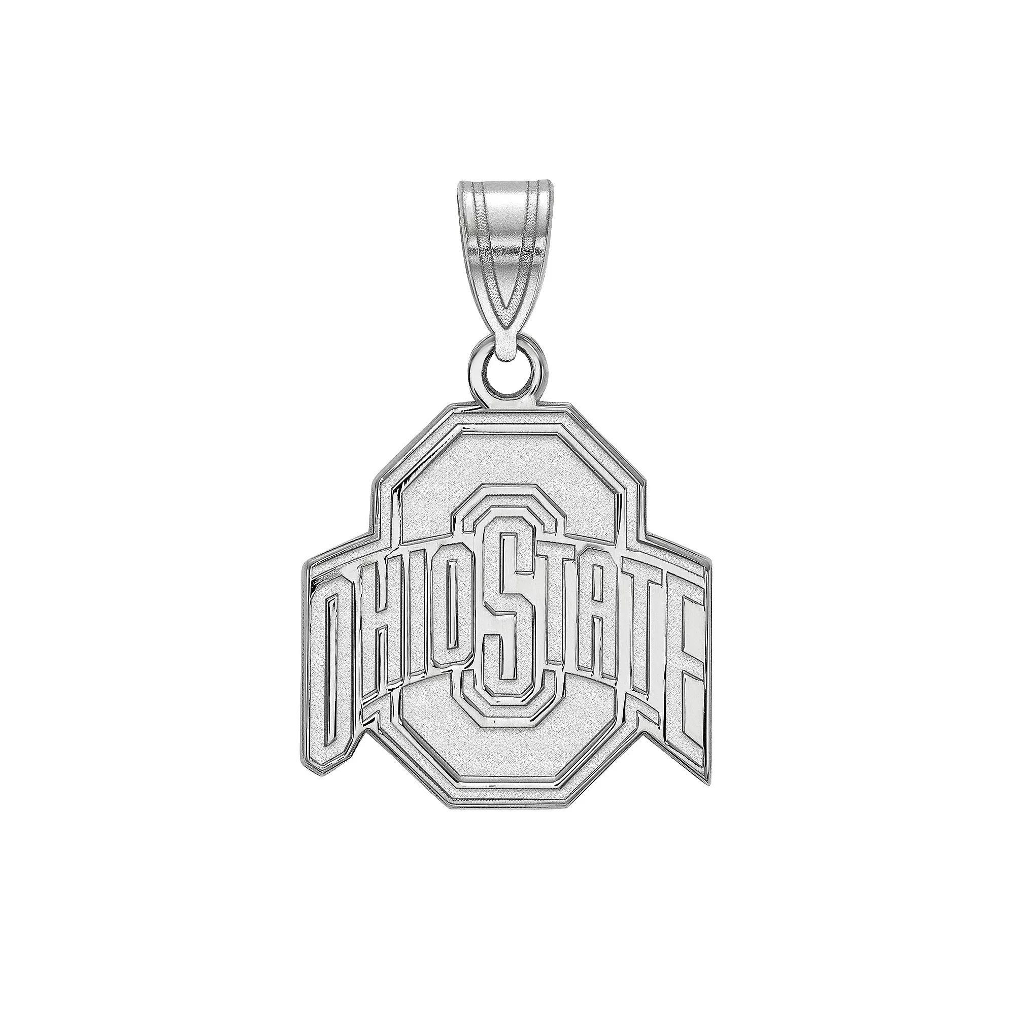LogoArt Sterling Silver Ohio State Buckeyes Pendant, Women's, Size: 22 mm Product Image