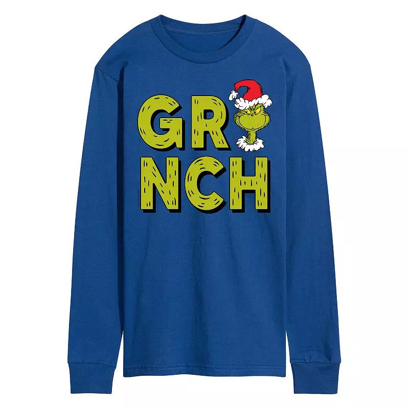 Men's Dr. Seuss Grinch Fur Long Sleeve Tee,  Product Image
