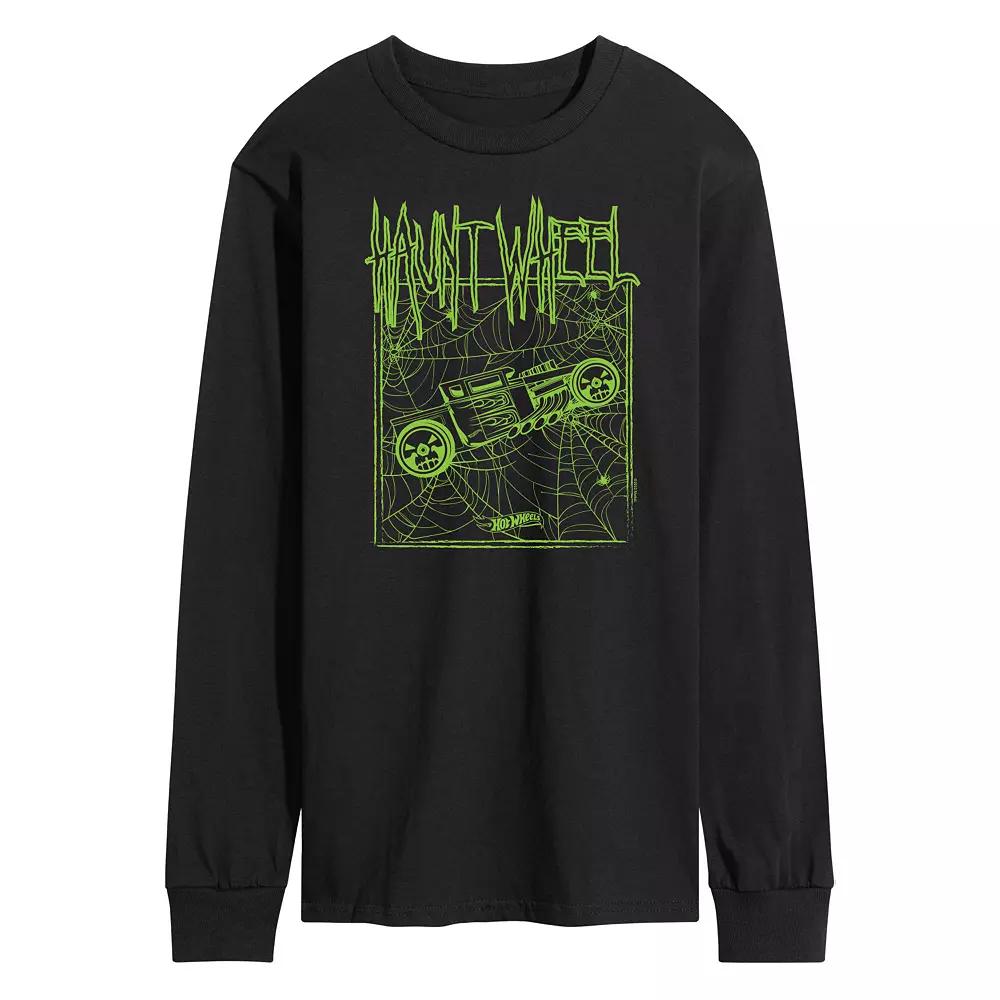 Men's Hot Wheels Haunt Wheel Long Sleeve Graphic Tee,  Product Image