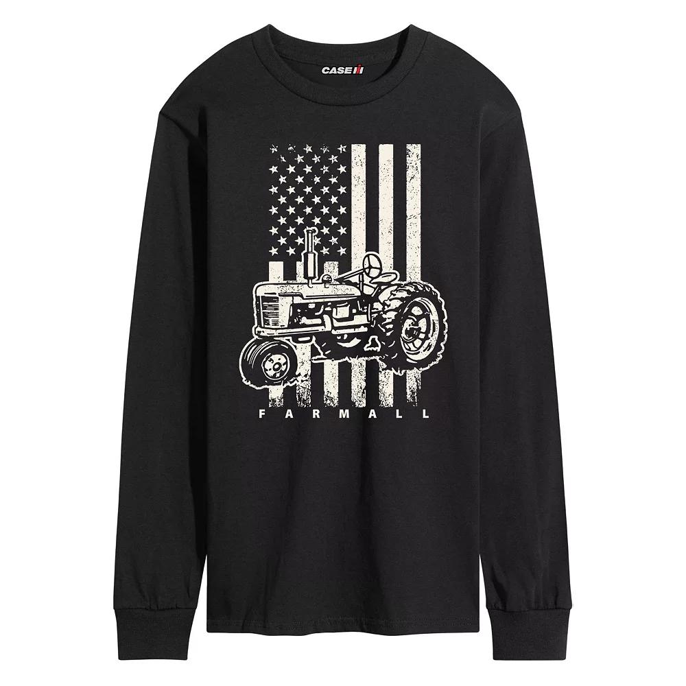 Men's Case IH American Flag Long Sleeve Graphic Tee,  Product Image