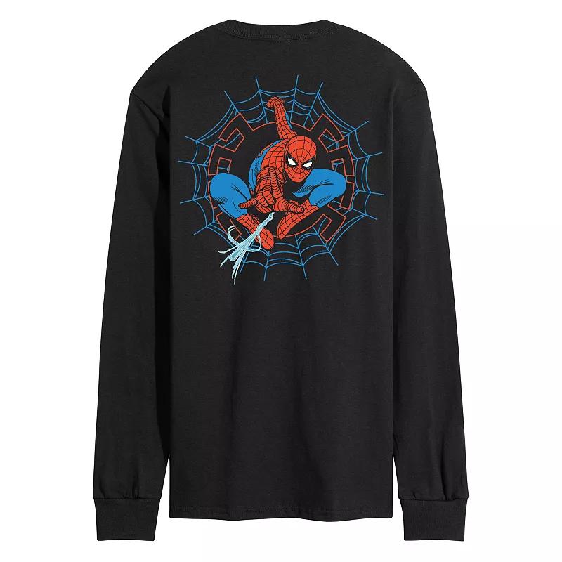 Men's White Lotus Logo Long Sleeve Graphic Tee,  Product Image
