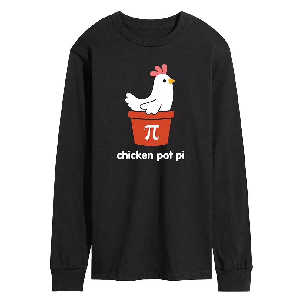 Men's Chicken Pot Pi Long Sleeve Tee,  Product Image