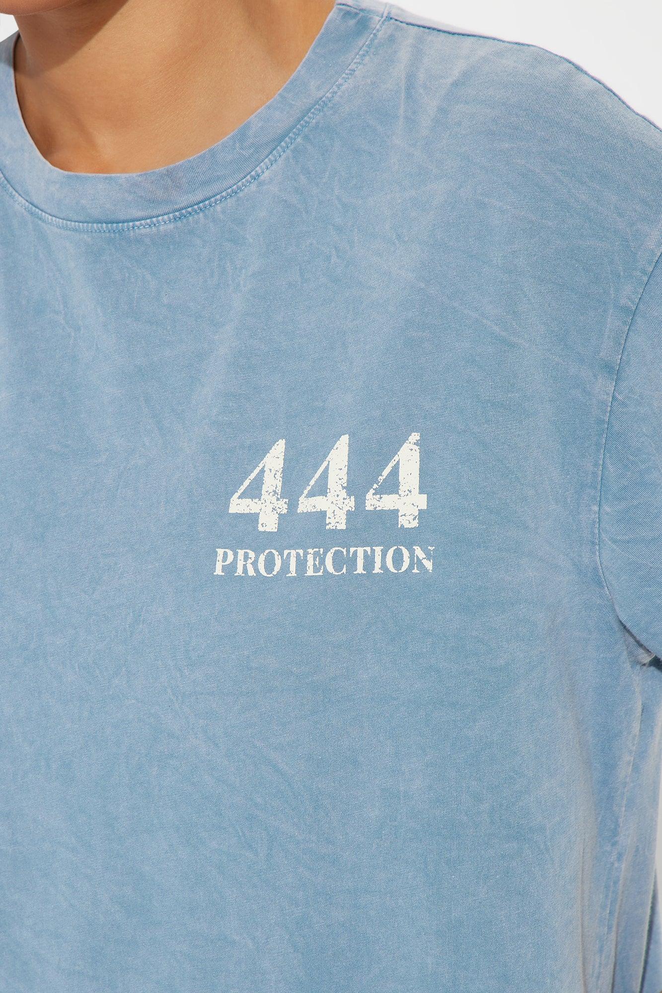 444 Angel Number Tunic Top - Blue Product Image