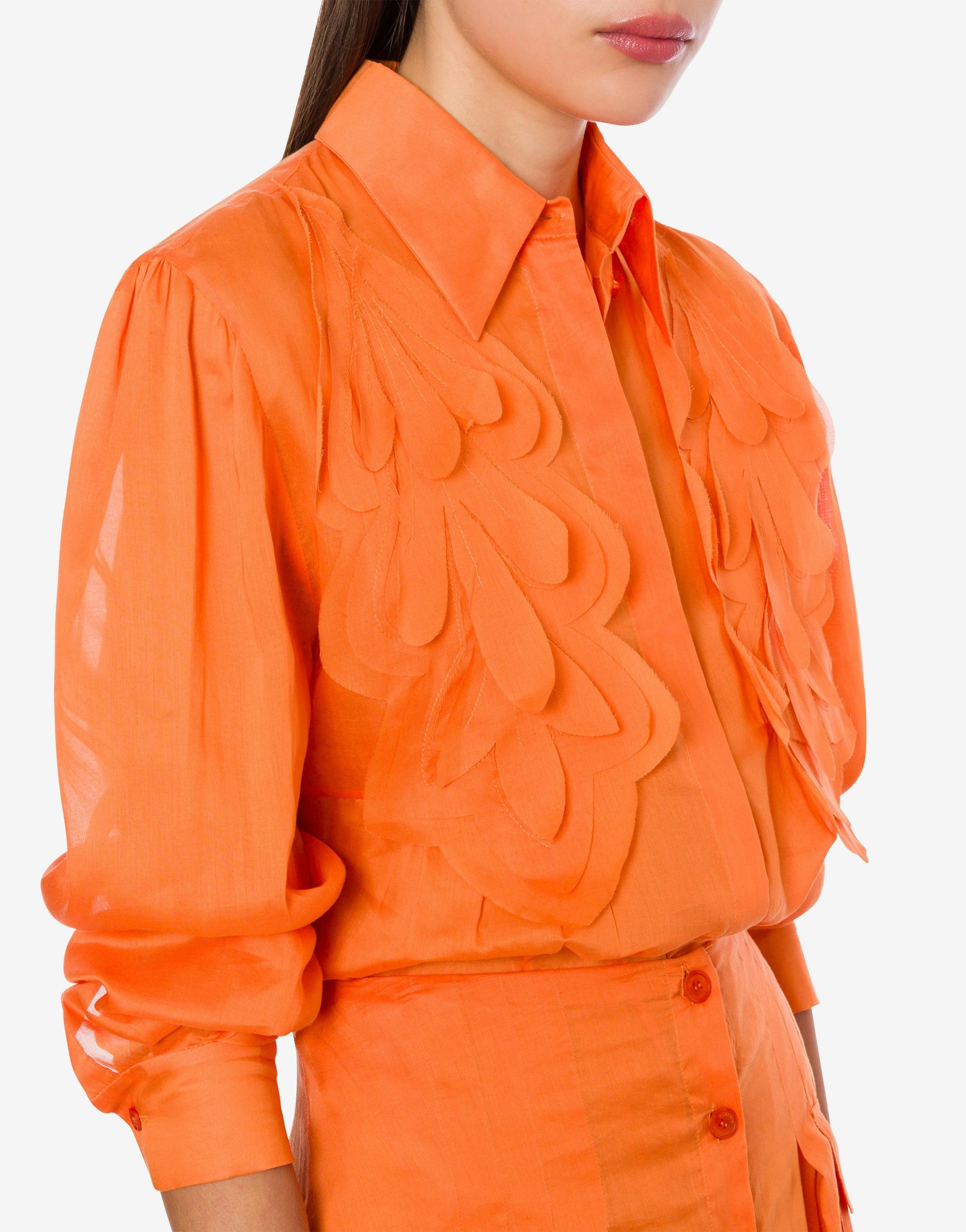 Organised muslin shirt with patch Product Image