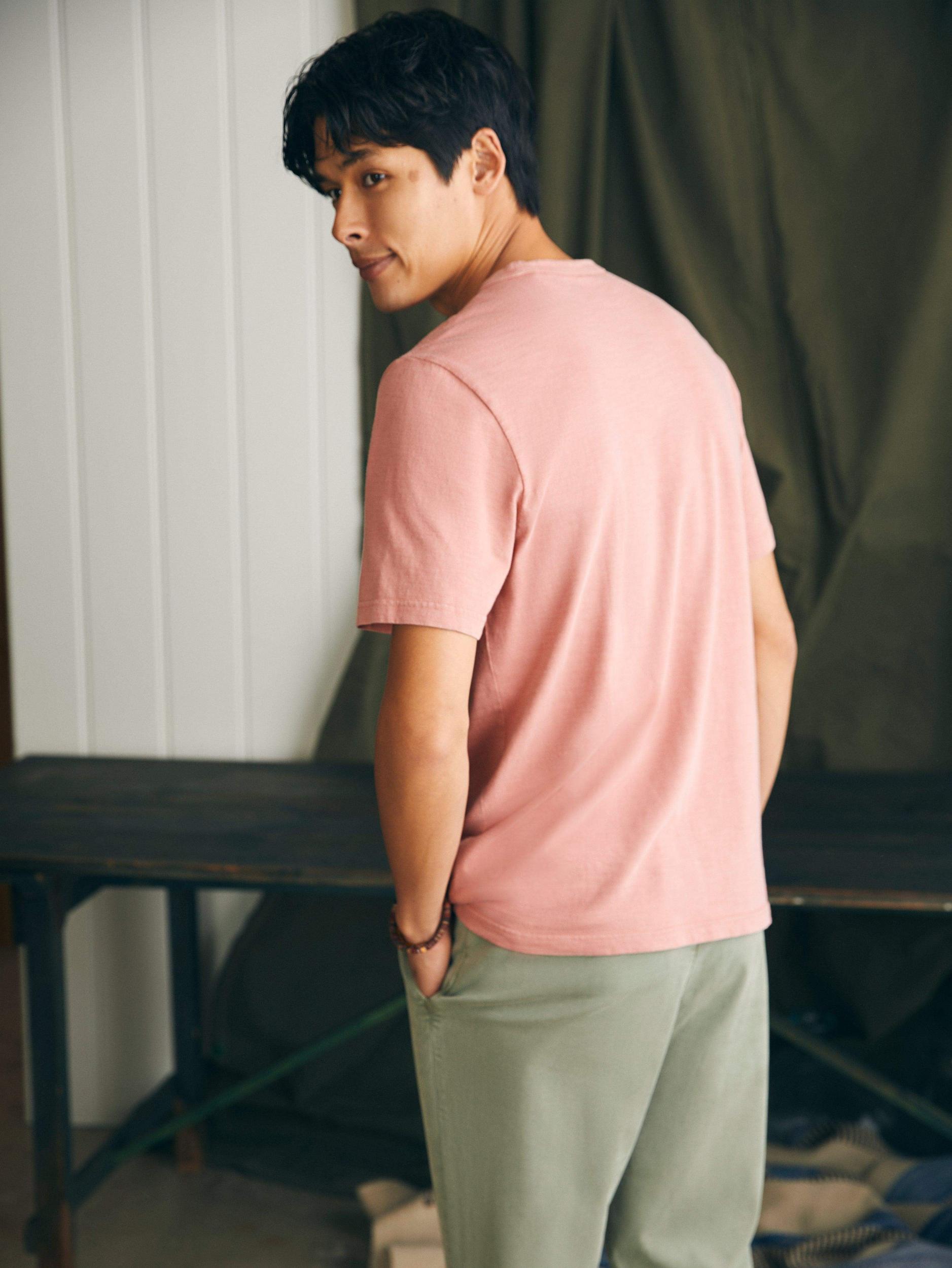 Sunwashed Pocket Tee - Faded Flag Male Product Image