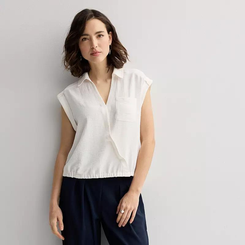 Petite Nine West Dolman Surplice Shirt, Women's,  Product Image