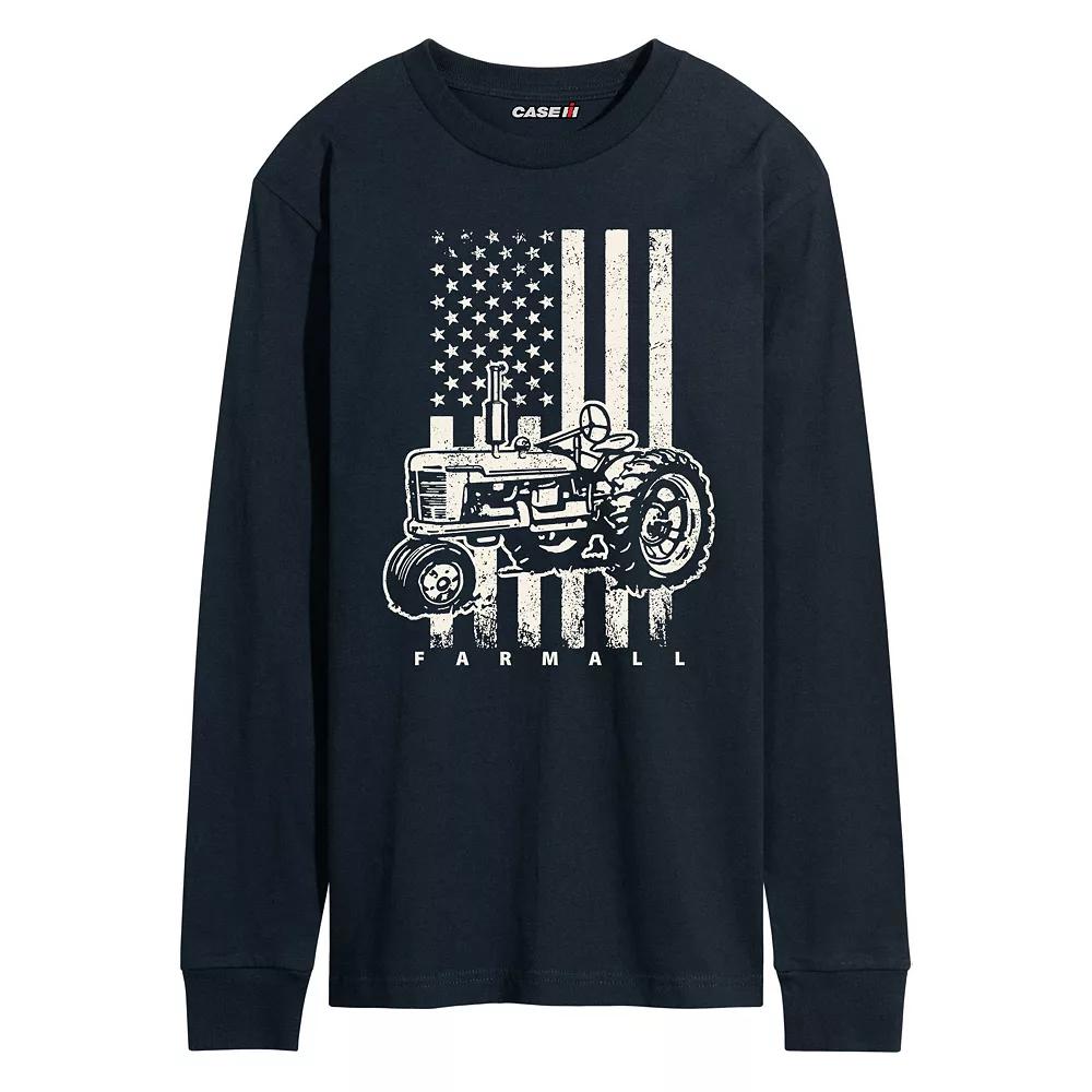Men's Case IH American Flag Long Sleeve Graphic Tee,  Product Image