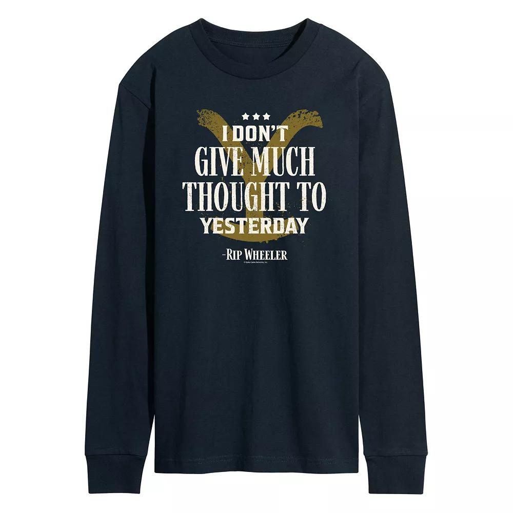 Men's Yellowstone Don't Give Much Thought Long Sleeve Graphic Tee,  Product Image