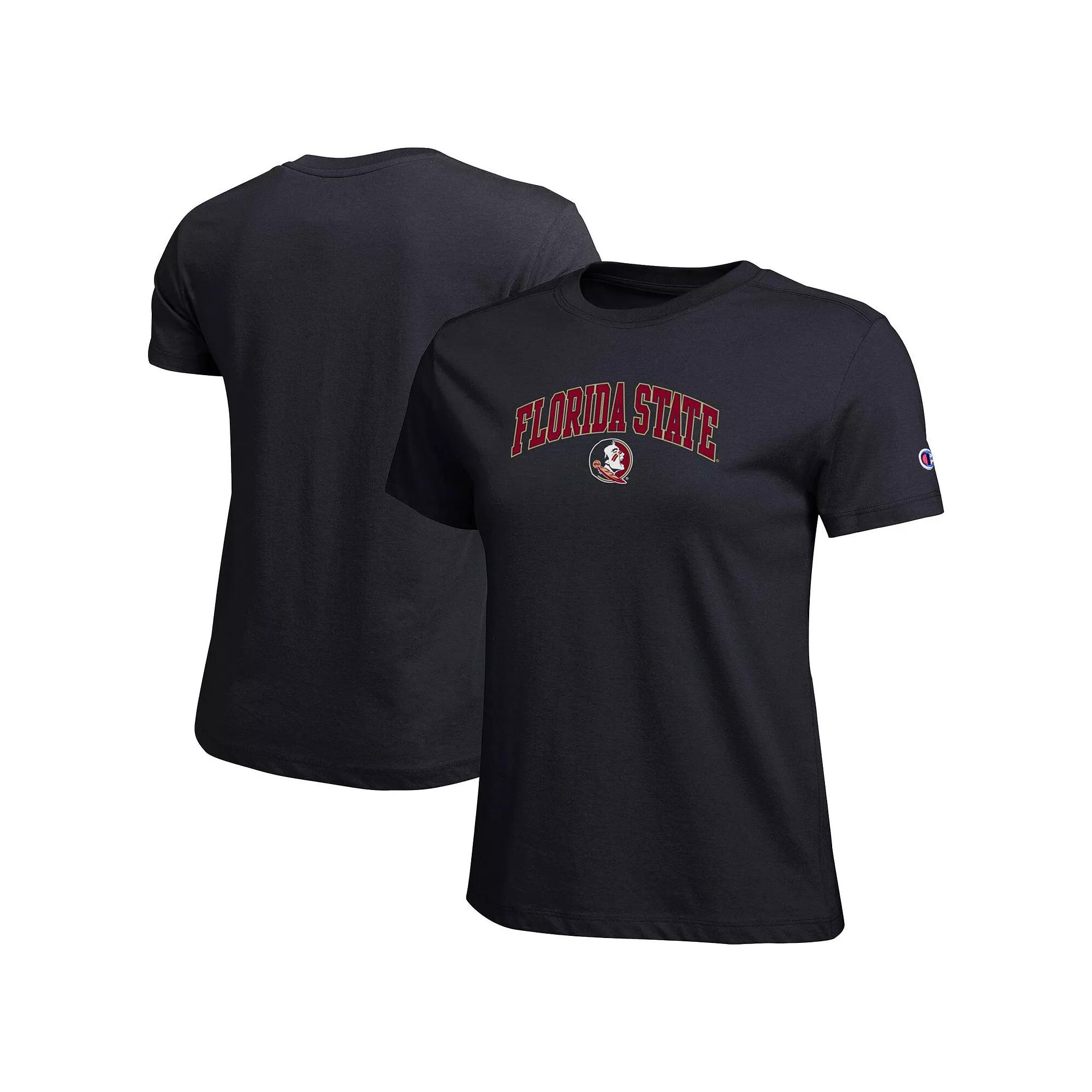 Women's Champion Navy Arizona Wildcats Arched Over Logo T-Shirt,  Product Image