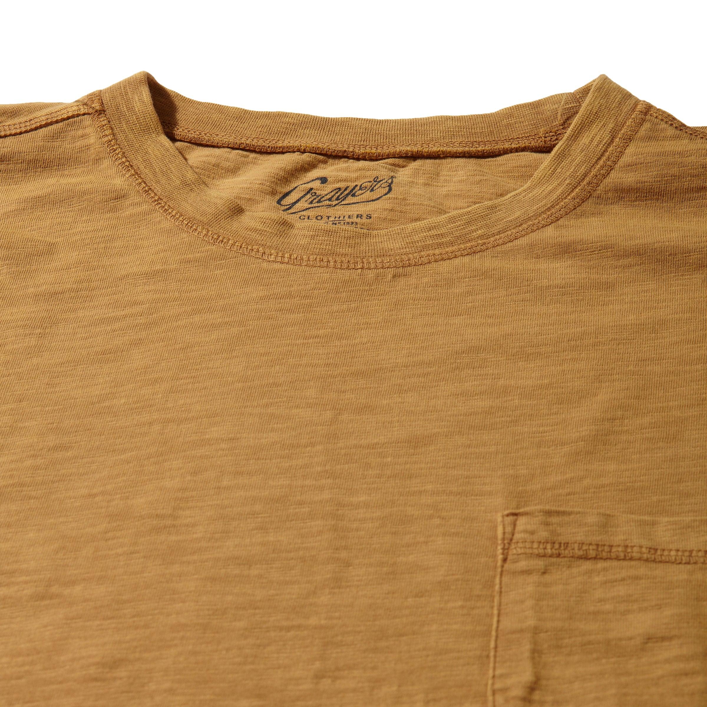 Hewitt Garment Dyed Pocket Tee - Dijon Product Image