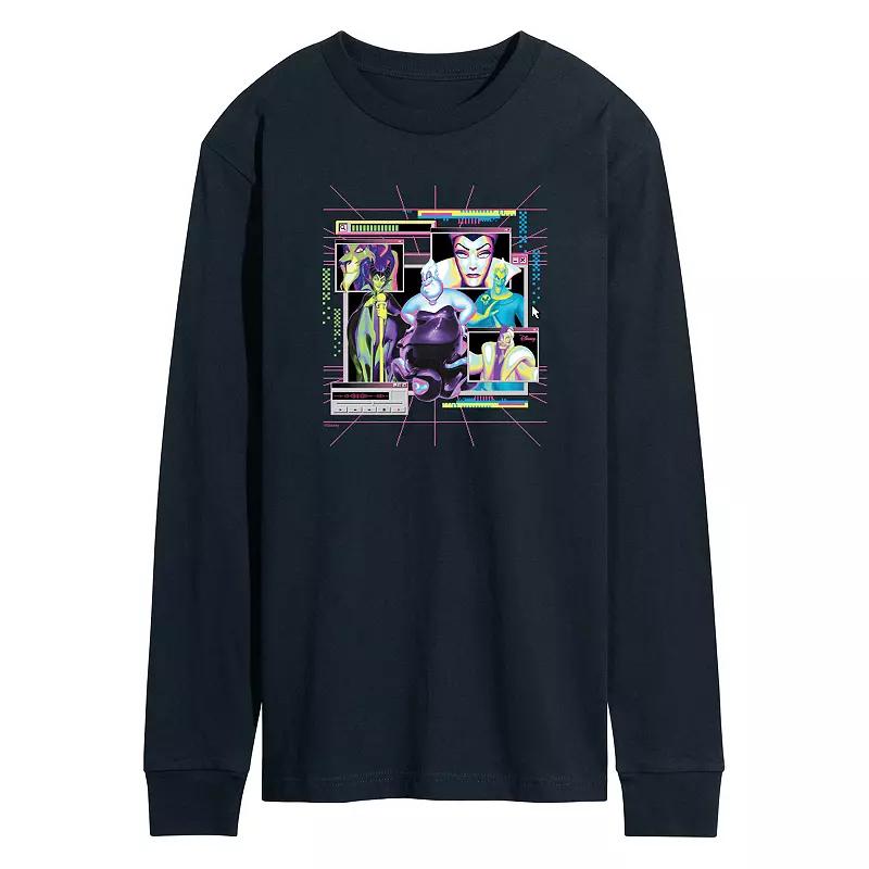 Disney Villains Men's Group Long Sleeve Graphic Tee,  Product Image