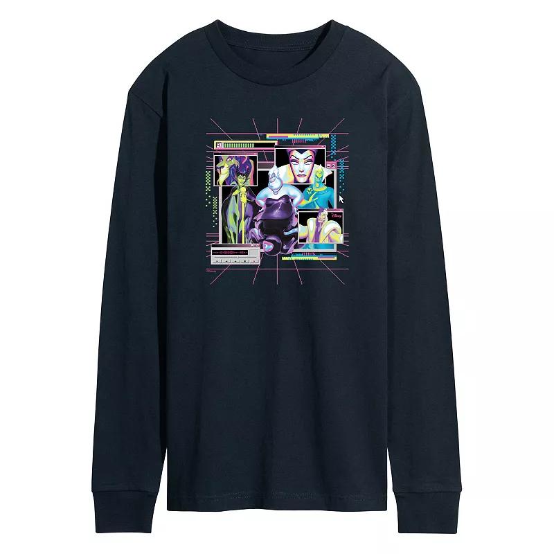 Disney Villains Men's Group Long Sleeve Graphic Tee,  Product Image