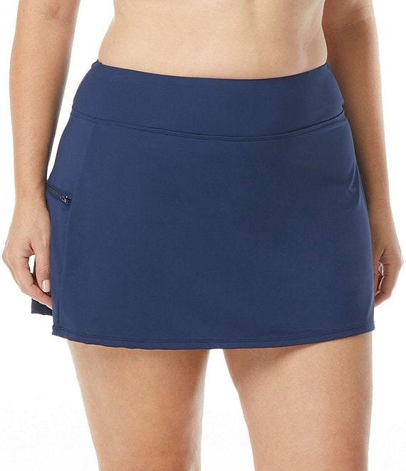 Beach House Plus Size Paloma Beach Solids Emma Swim Skort Product Image