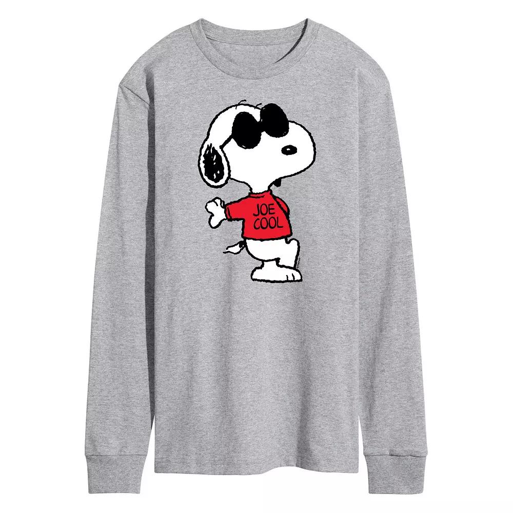 Men's Peanuts Joe Cool Long Sleeve Graphic Tee,  Product Image