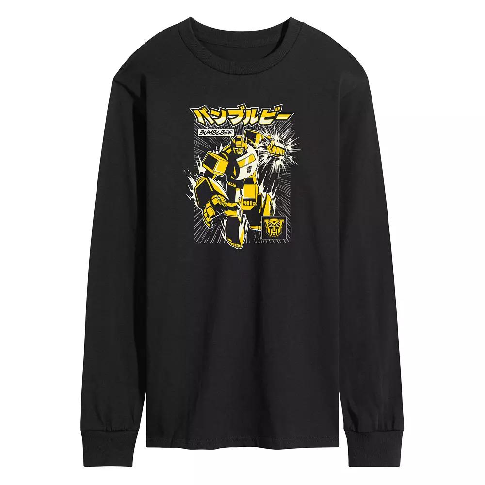 Men's Transformers Bumblebee Long Sleeve Graphic Tee,  Product Image