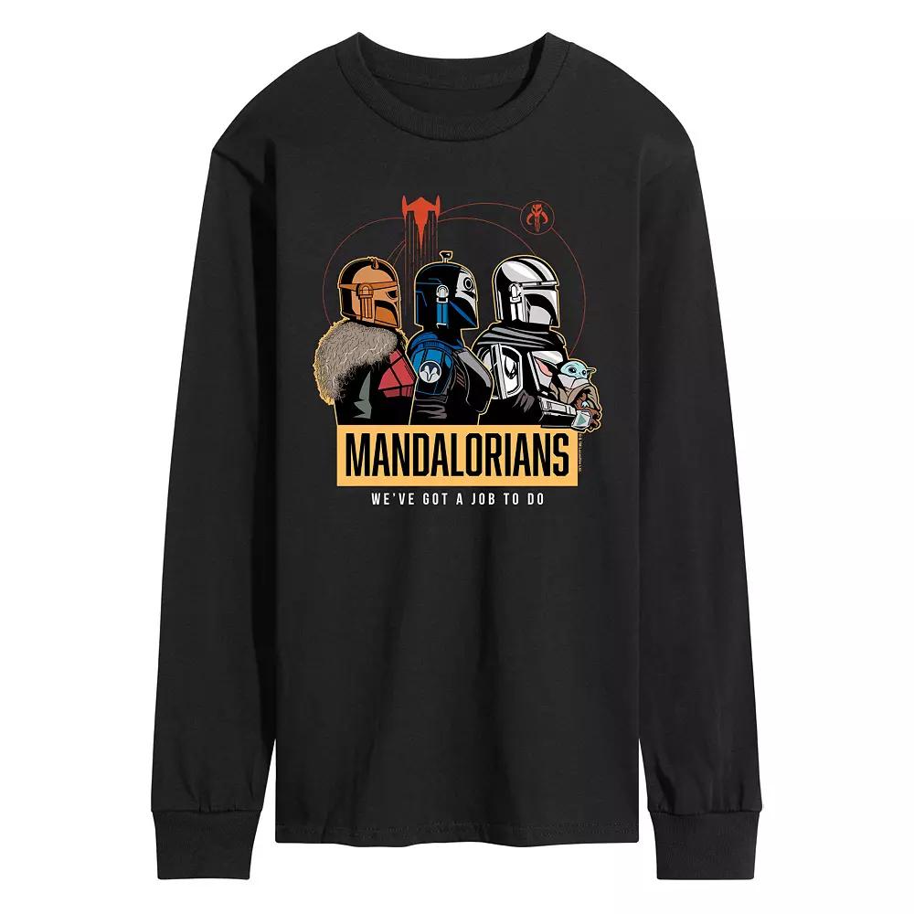 Men's Star Wars The Mandalorians We've Got A Job To Do Long Sleeve Graphic Tee,  Product Image