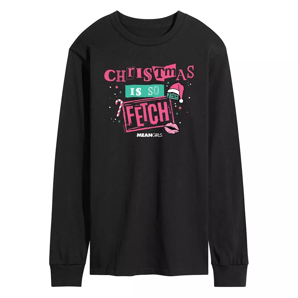 Men's Mean Girls Christmas Is So Fetch Long Sleeve Graphic Tee,  Product Image