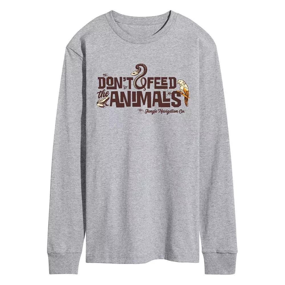 Disney's Jungle Cruise Men's Don't Feed the Animals Long Sleeve Graphic Tee,  Product Image