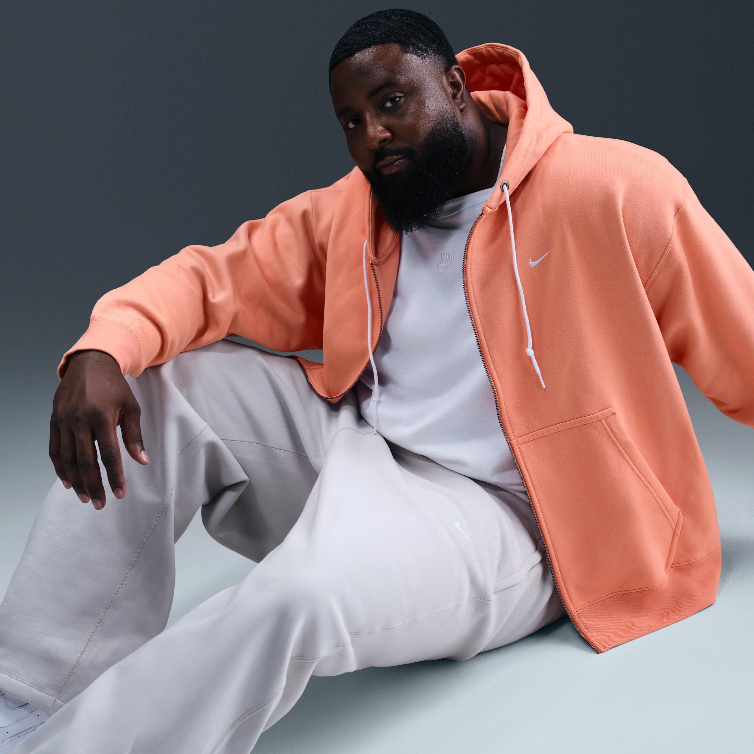 Nike Mens Solo Swoosh Full-Zip Hoodie | DR0403-844 Product Image