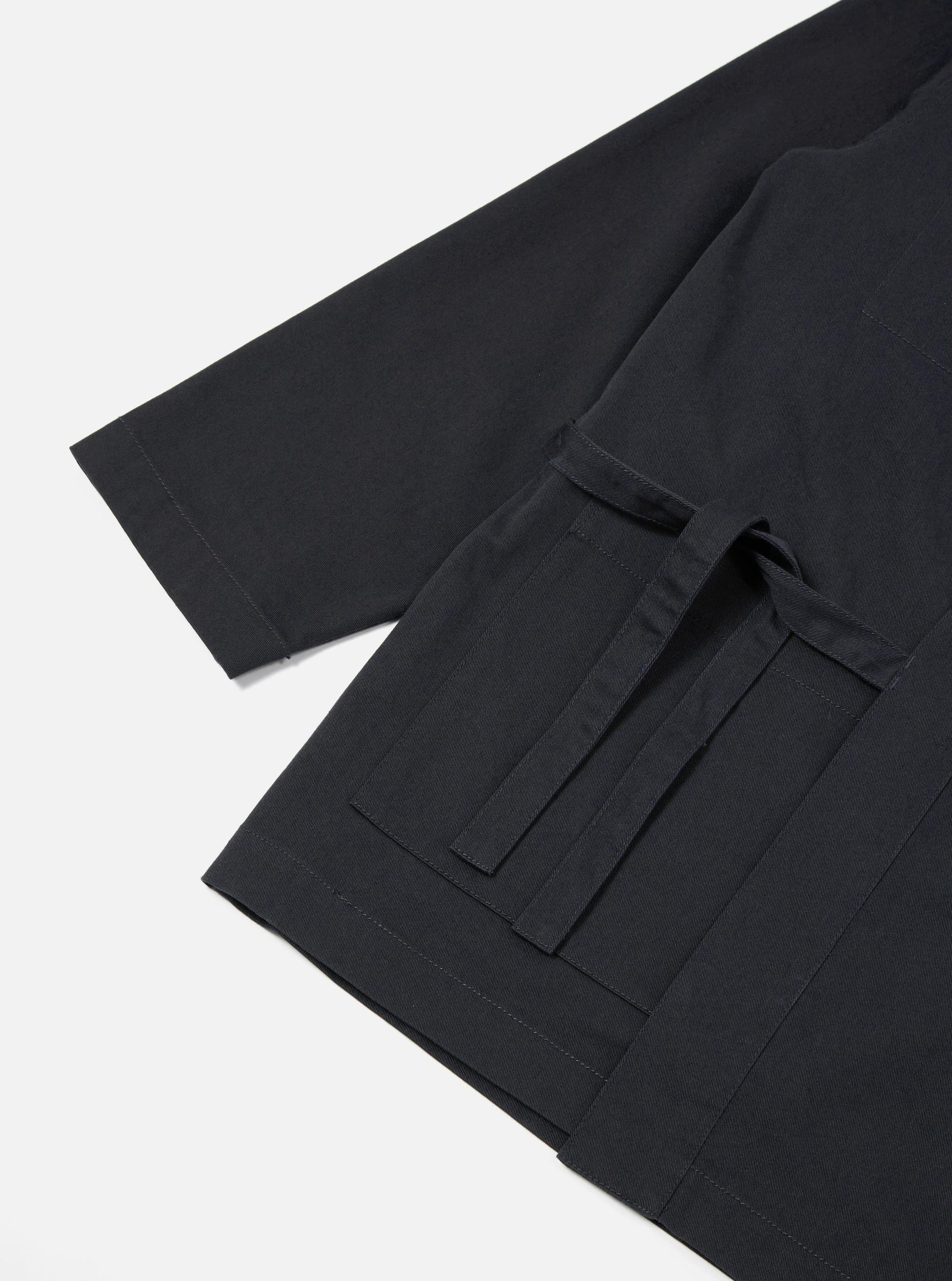 Universal Works Kyoto Work Jacket in Black Twill Product Image
