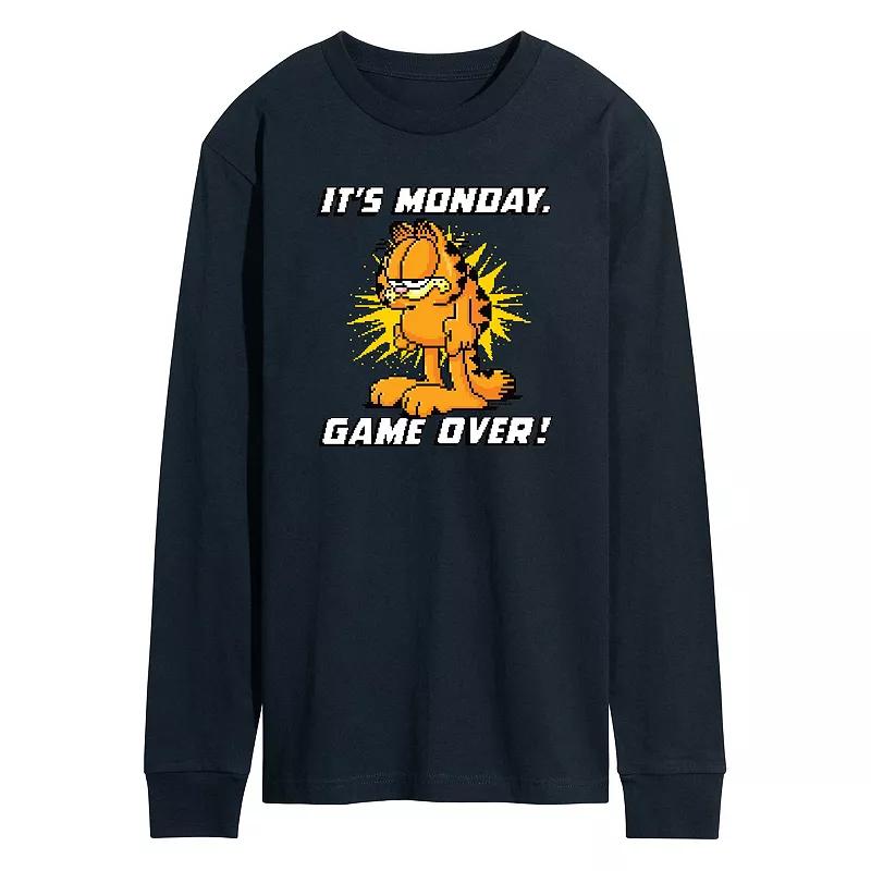 Men's Garfield It's Monday Long Sleeve Graphic Tee,  Product Image