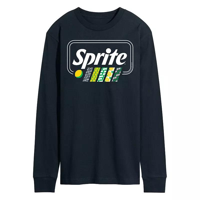 Men's Sprite Pattern Stripes Long Sleeve Graphic Tee,  Product Image