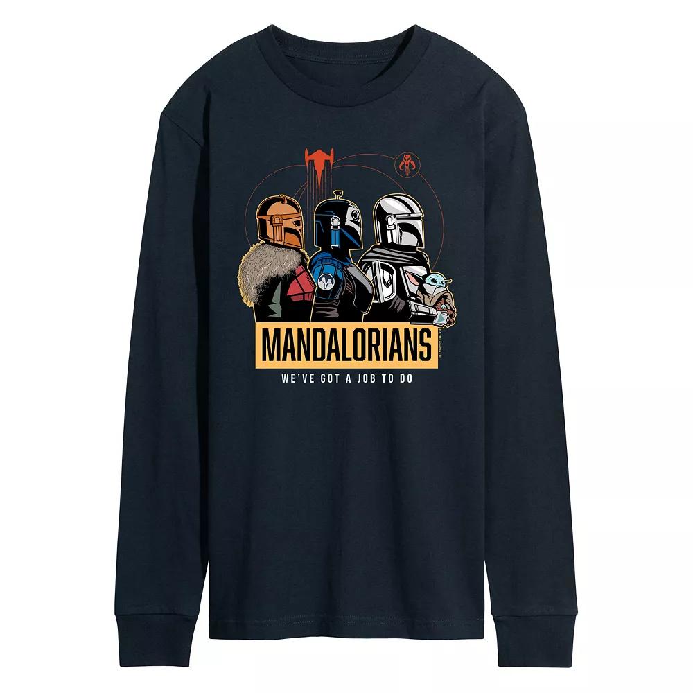Men's Star Wars The Mandalorians We've Got A Job To Do Long Sleeve Graphic Tee,  Product Image