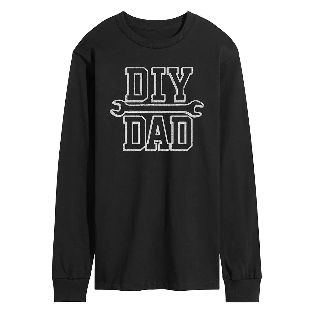 Men's DIY Dad Long Sleeve Graphic Tee,  Product Image