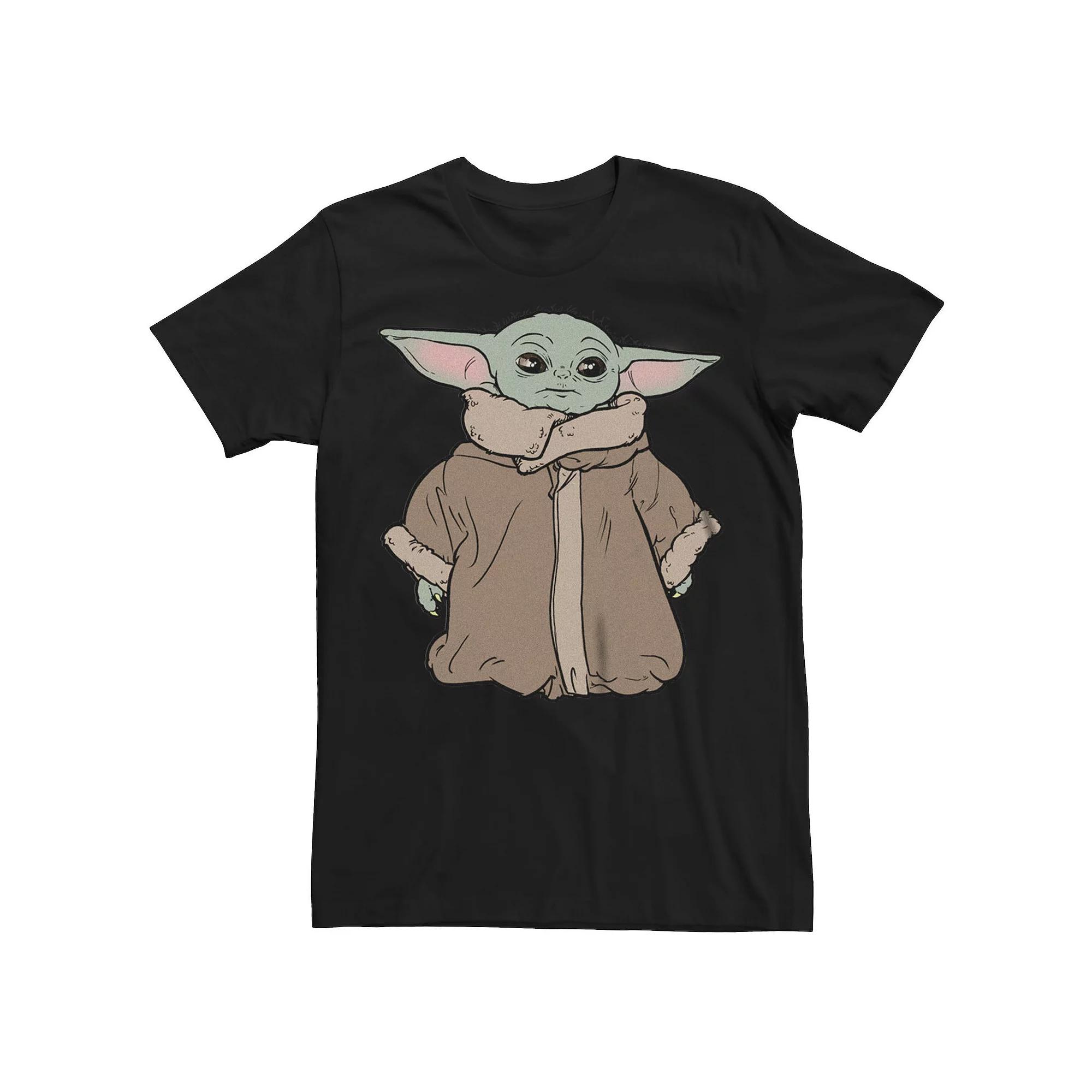 Men's Star Wars The Mandalorian Grogu Portrait Graphic Tee,  Product Image
