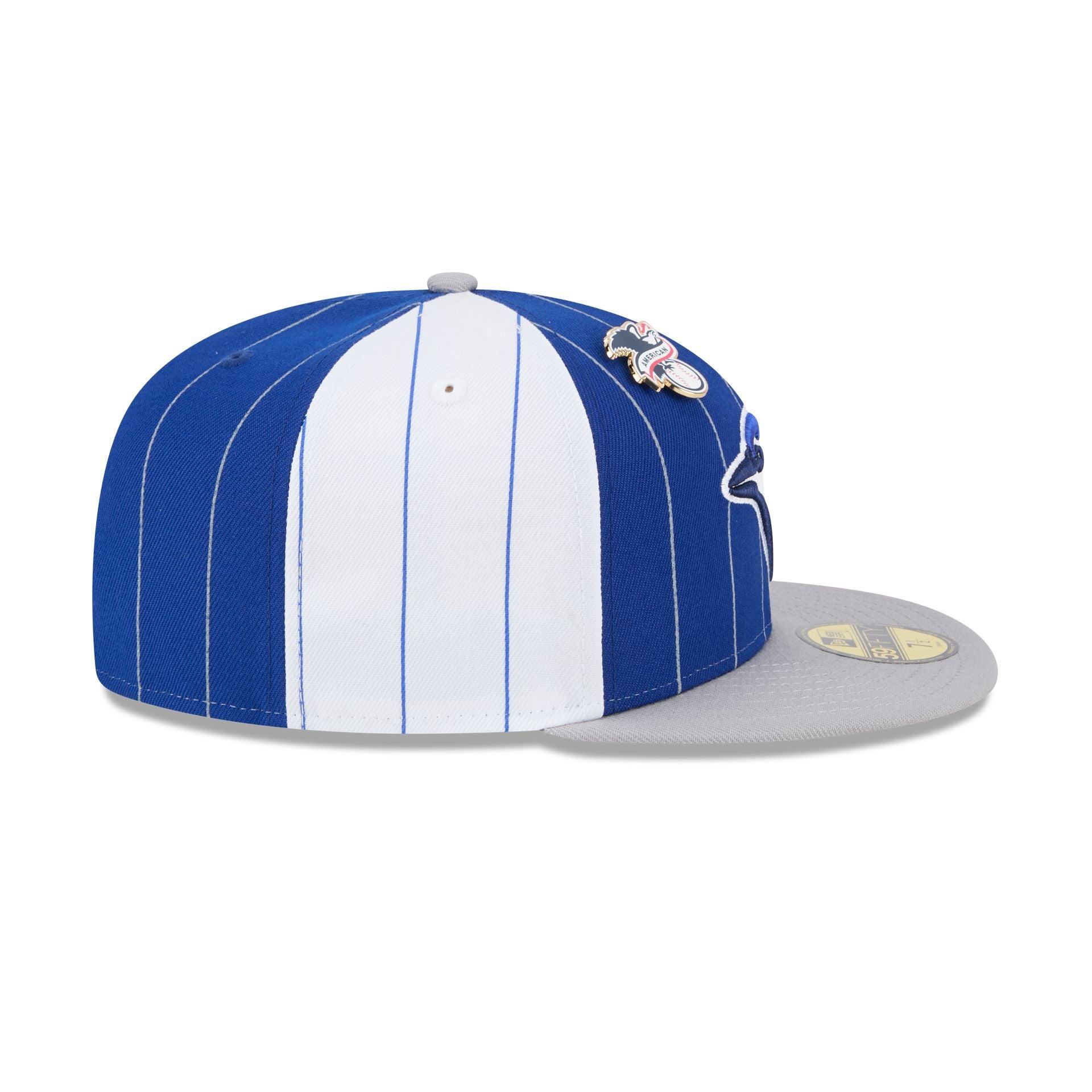 Toronto Blue Jays Pinstripe League Pin 59FIFTY Fitted Hat Male Product Image